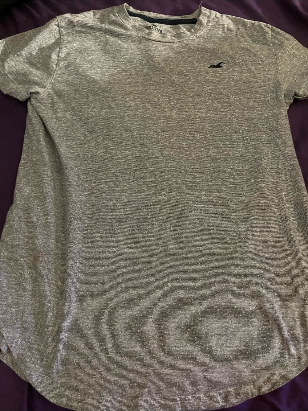 Hollister Heather Gray Short Sleeve Crew Tee